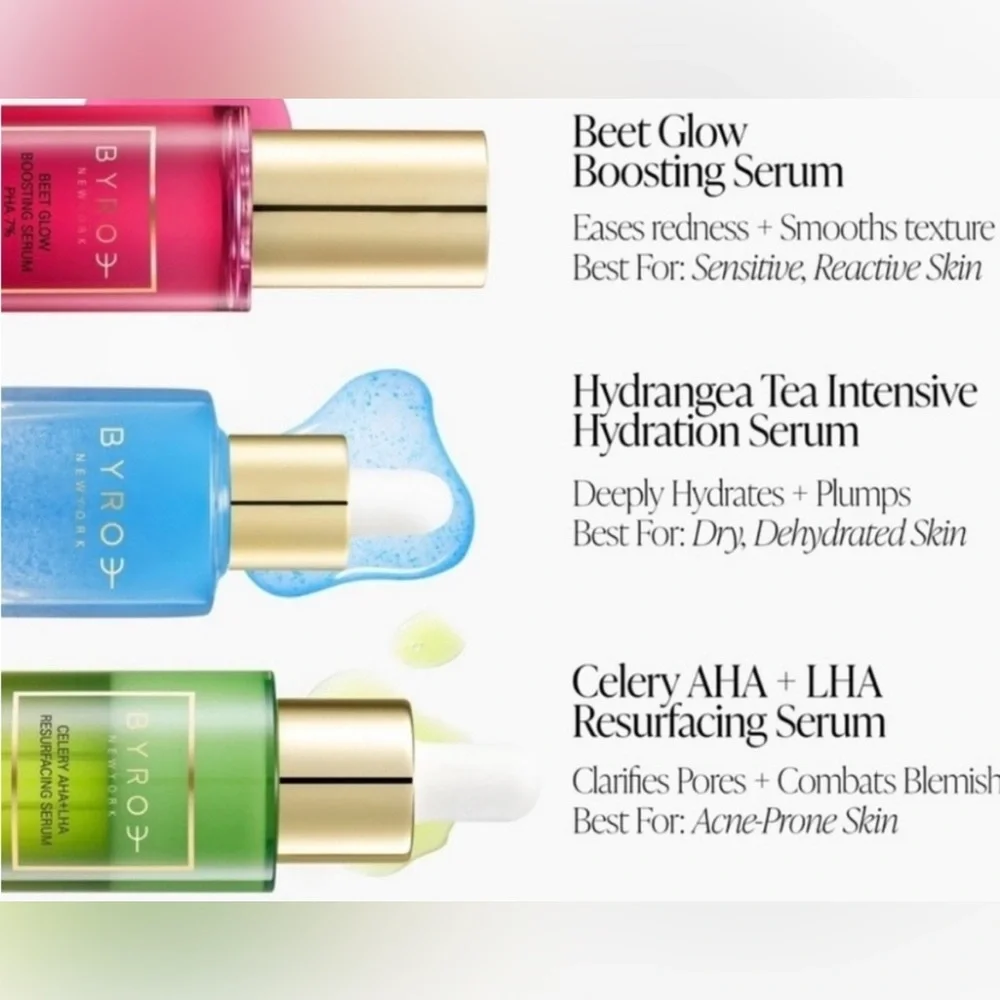 BYROE Hydrangea Tea Intense Hydration Serum NIB